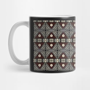 Fijian Tapa Cloth 7 by Hypersphere Mug